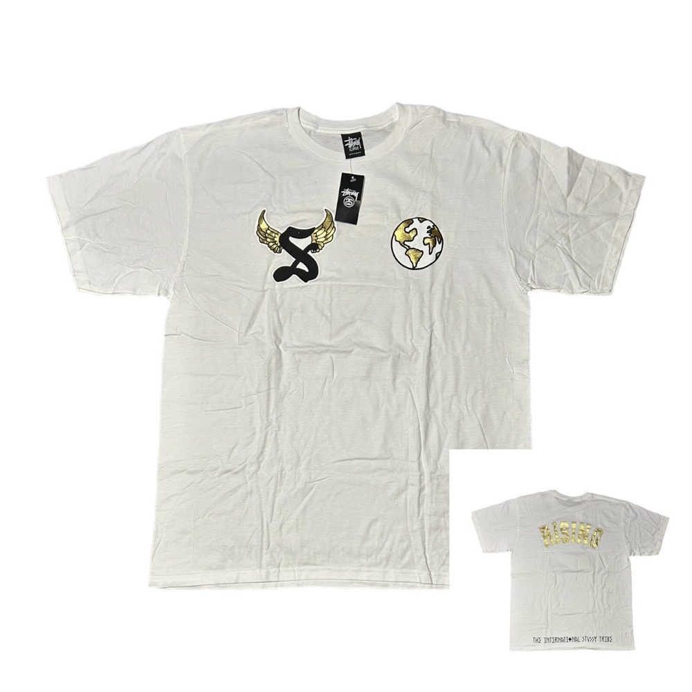 NWT Stussy Vintage Rising S Wings Tee International Tribe T Shirt Mens XL